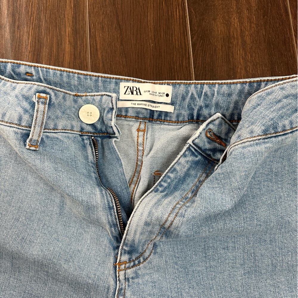 Zara Marine Straight light denim color